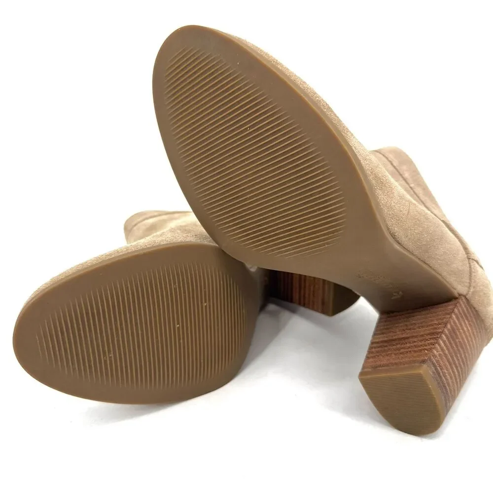 KOOLABURRA BY UGG Amalea Beige Suede Ankle Booties Shoes Size 9